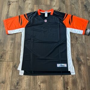 NWT NFL Pro Line Cincinnati Bengals Men’s Jersey XL-T Tall Football Black Orange